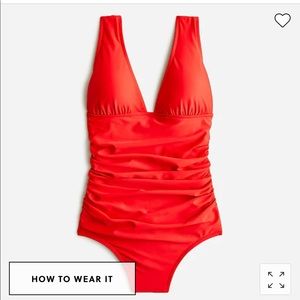 💕🏊‍♀️💕 Gorgeous J. Crew Red Swimsuit, Perfect, NEW WITH TAGS